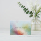 抽象芸術アートプロフェッショナルモダンカラフルテンプレート 名刺 (スタンド正面)