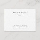 抽象芸術アートプロフェッショナルモダンカラフルテンプレート 名刺 (裏面)