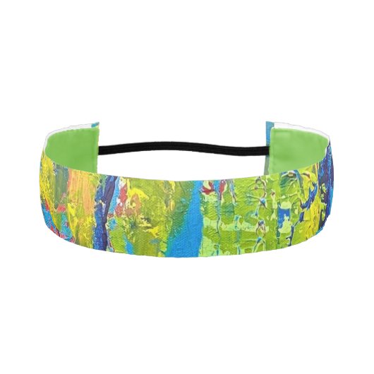 抽象芸術アートヘッドバンド アスレチックヘッドバンド (正面)