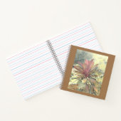 抽象芸術アートボタニカルウォーターカラーブッシュガーデン ノートブック (内部)