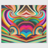 抽象芸術アートボンナロー ラッピングペーパー (フラット)