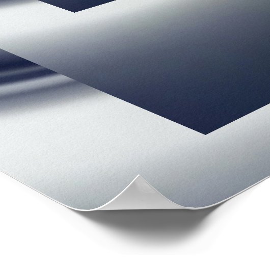 抽象芸術アートポスターシルバープレート4 ポスター (角)