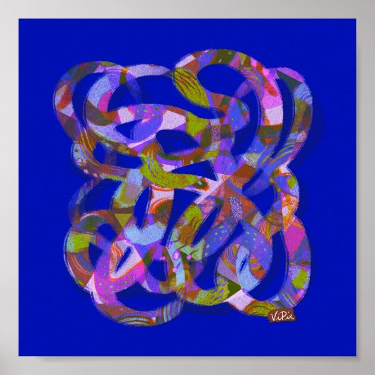 抽象芸術アートポスター宇宙スープ1 ポスター (正面)