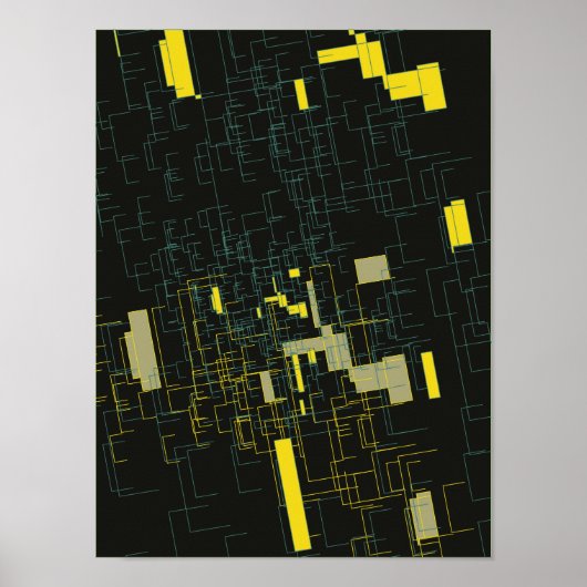 抽象芸術アートポスター'C' ポスター (正面)