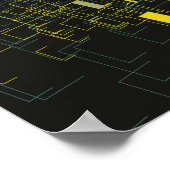 抽象芸術アートポスター'C' ポスター (角)