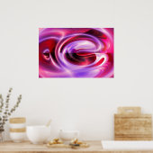 抽象芸術アートポスターDigital Computer Artプリント ポスター (キッチン)