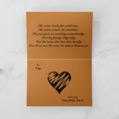 抽象芸術アートマウンテンランドスケープフォレストファーザーズデー カード (内部)