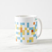 抽象芸術アートマグカップ – 夏 コーヒーマグカップ (正面右)