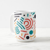 抽象芸術アートマグ コーヒーマグカップ (正面左)