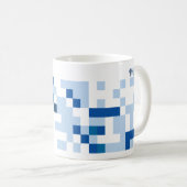 抽象芸術アートマグ – 冬 コーヒーマグカップ (正面右)