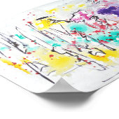 抽象芸術アートマット値ポスター ポスター (角)