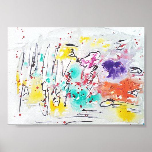 抽象芸術アートマット値ポスター ポスター (正面)