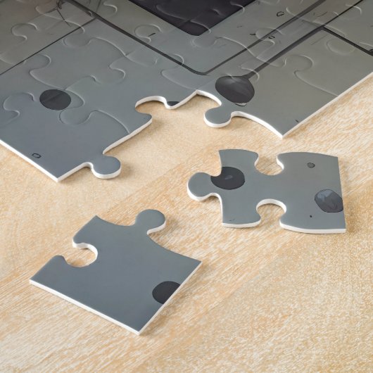 抽象芸術アートマトリックスガールジグソーパズル ジグソーパズル (側面)