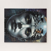 抽象芸術アートマトリックスガールジグソーパズル ジグソーパズル (横)