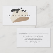 抽象芸術アートミニマリストアーティストプロフィ連絡ールAp 予約カード (正面/裏面)