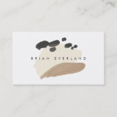 抽象芸術アートミニマリストアーティストプロフィ連絡ールAp 予約カード (正面)