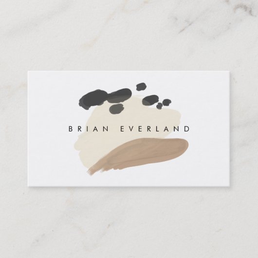 抽象芸術アートミニマリストアーティストプロフィ連絡ールAp 予約カード (正面)