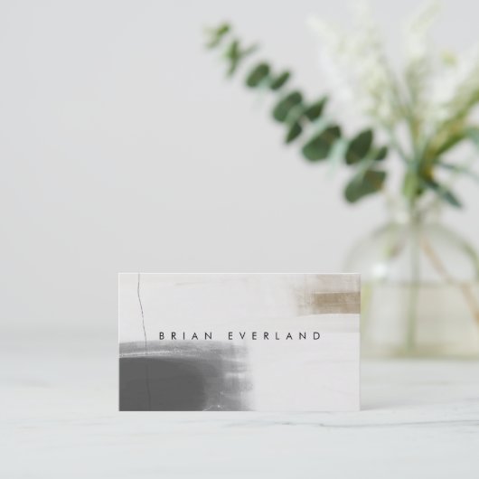 抽象芸術アートミニマリストアーティストプロフィ連絡ールAp 予約カード (スタンド正面)