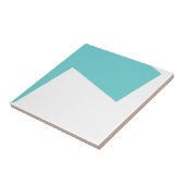 抽象芸術アートミニマリスブルーホワイト タイル (側面)