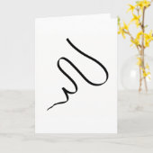 抽象芸術アートミニマリズムのエネルギー応答カード カード (黄色い花)