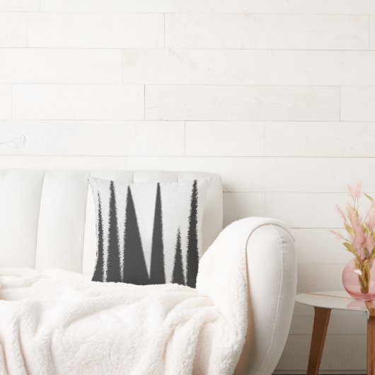 抽象芸術アートミニマリズム白線 クッション (ソファ)