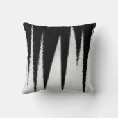 抽象芸術アートミニマリズム白黒ライン クッション (裏面)