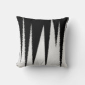 抽象芸術アートミニマリズム白黒ライン クッション (正面)