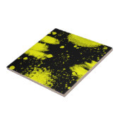 抽象芸術アートミニマリズム黒黄 タイル (側面)