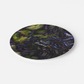 抽象芸術アートモダンカラスプラッシュ誕生日パーティー ペーパープレート (アングル)