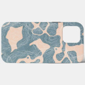 抽象芸術アートラインパターンテクスチャマップ壁紙 Case-Mate iPhoneケース (裏面 (横))