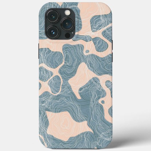 抽象芸術アートラインパターンテクスチャマップ壁紙 Case-Mate iPhoneケース (裏面)