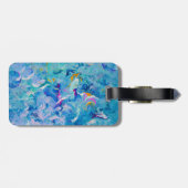 抽象芸術アートラゲッジタグが空港で目立つ ラゲッジタグ (裏面横)