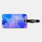 抽象芸術アートラゲッジタグカスタマイズ:青紫 ラゲッジタグ (裏面横)