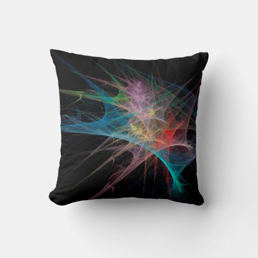 抽象芸術アートレインボーアイス クッション (正面)