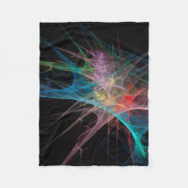 抽象芸術アートレインボーアイス フリースブランケット