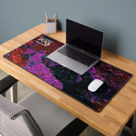 抽象芸術アートレッドプラネットガーデンカスタマイズ デスクマット