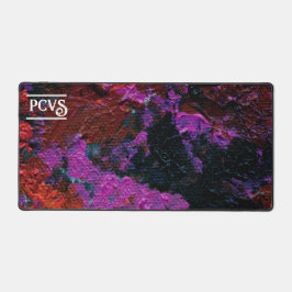 抽象芸術アートレッドプラネットガーデンカスタマイズ デスクマット