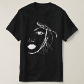 抽象芸術アートレディーウーマン顔ギフトアイディア Tシャツ (デザイン正面)