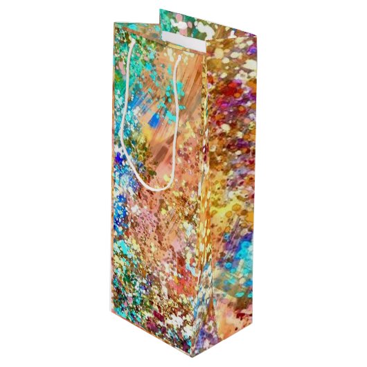 抽象芸術アートワイン抱き枕 ワインギフトバッグ (正面アングル)