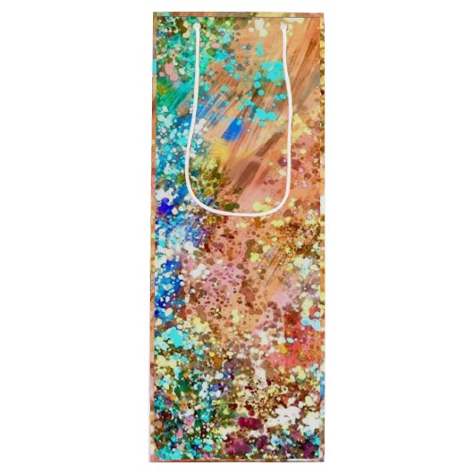 抽象芸術アートワイン抱き枕 ワインギフトバッグ (正面)