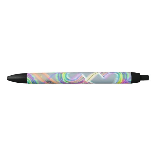 抽象芸術アートワークペン 黒ボールペン (正面)