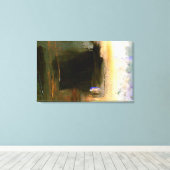 抽象芸術アートワーク包まれた3キャンバスの設定 キャンバスプリント (インサイチュ (ウッドフロア))