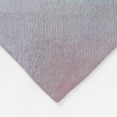 抽象芸術アートワーク赤オレンジ色の緑 フリースブランケット (角)