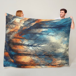 抽象芸術アートワーク10 - フリースブランケット