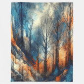 抽象芸術アートワーク10 - フリースブランケット (正面)