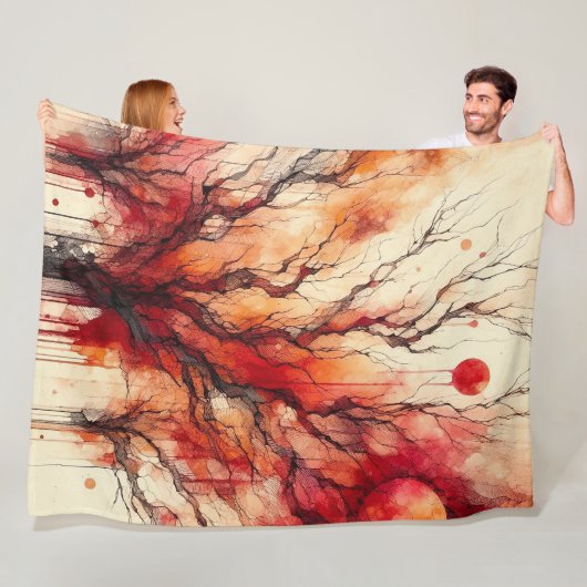 抽象芸術アートワーク13 - フリースブランケット (インサイチュ)