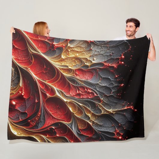 抽象芸術アートワーク15 - フリースブランケット (インサイチュ)