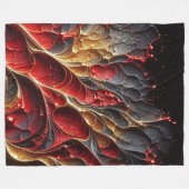 抽象芸術アートワーク15 - フリースブランケット (正面(横))