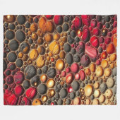 抽象芸術アートワーク17 - フリースブランケット (正面(横))