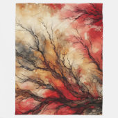 抽象芸術アートワーク1 - フリースブランケット (正面)